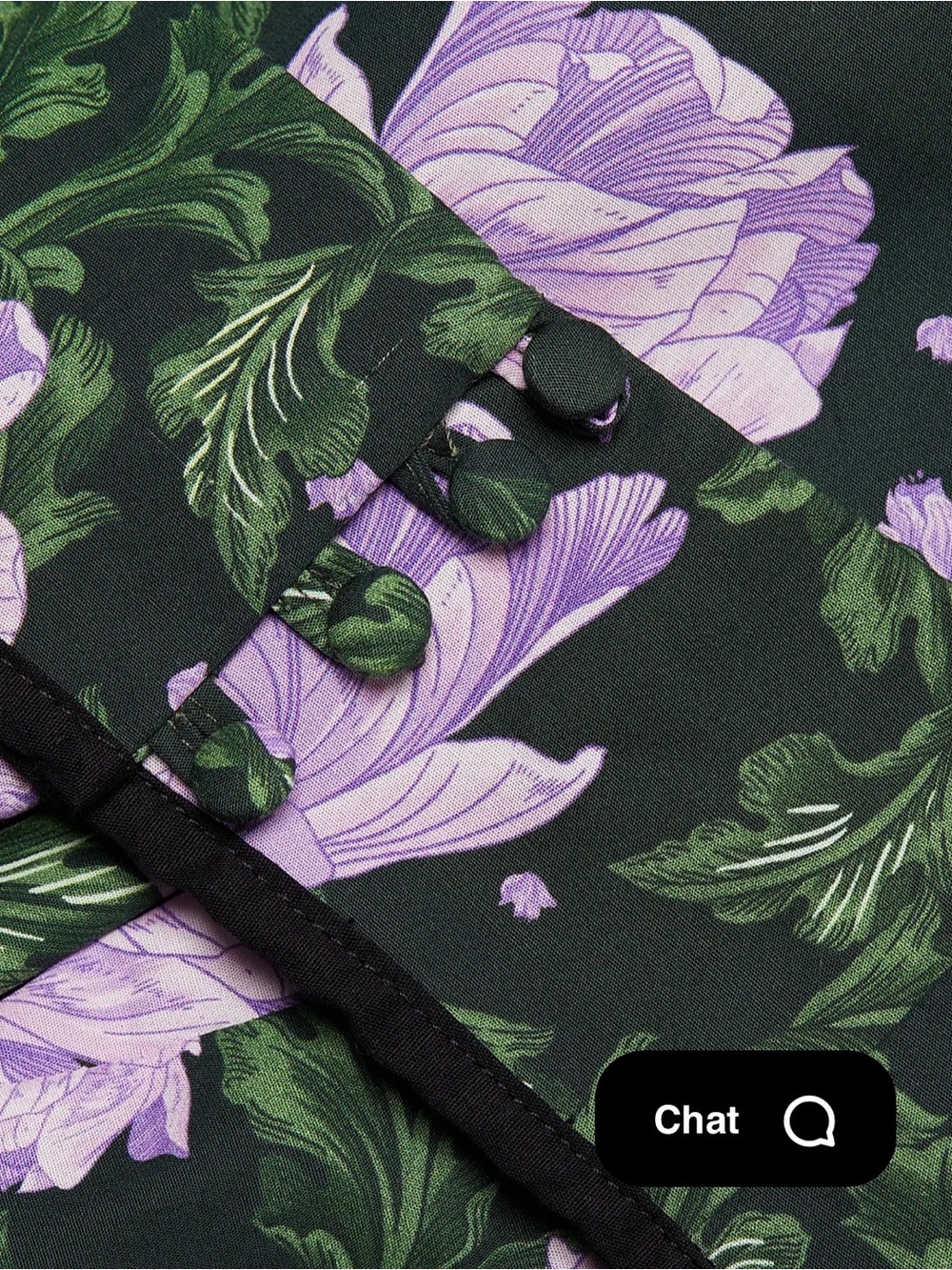 AGUA BY AGUA BENDITA Green / Purple Floral Print PEONIA OCASO Maxi Dress Small S - Picture 4 of 6